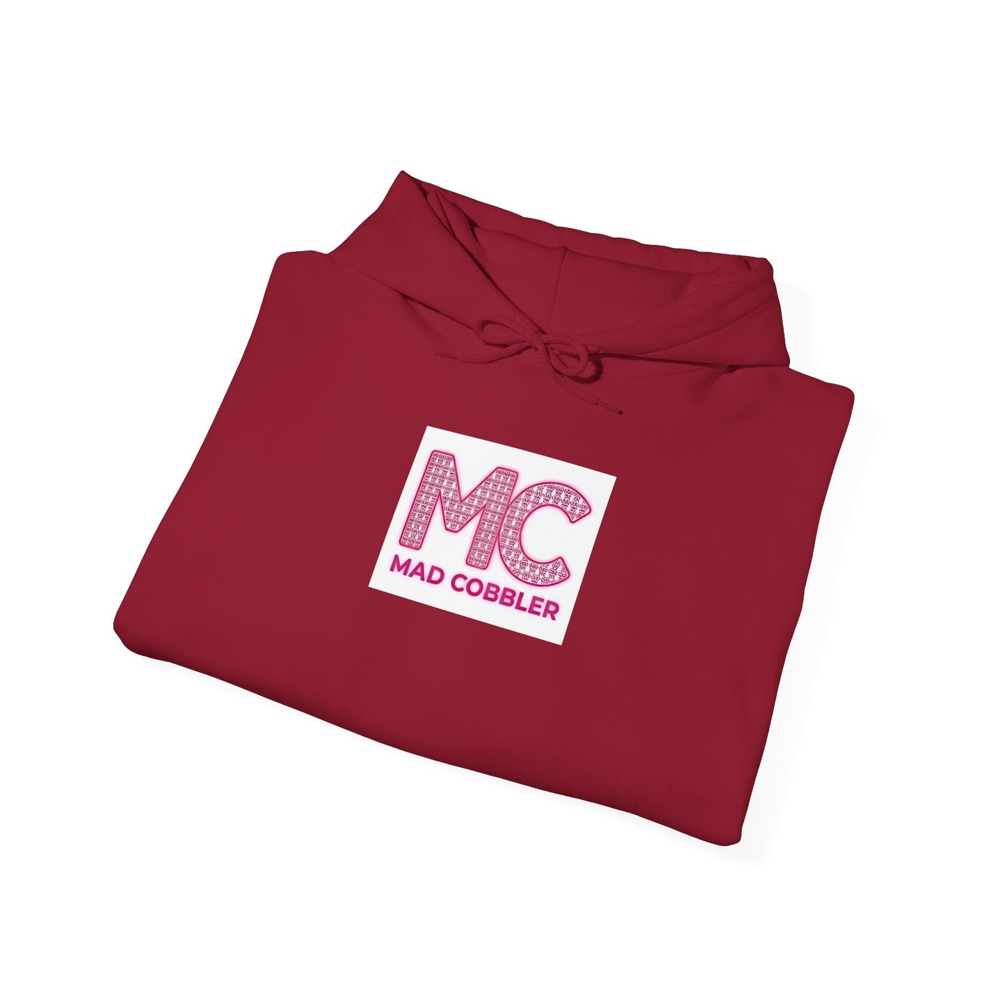 Hoodie — 'MC Mad Cobbler' Graphic Logo Hoodie with Angry Cartoon Back Print