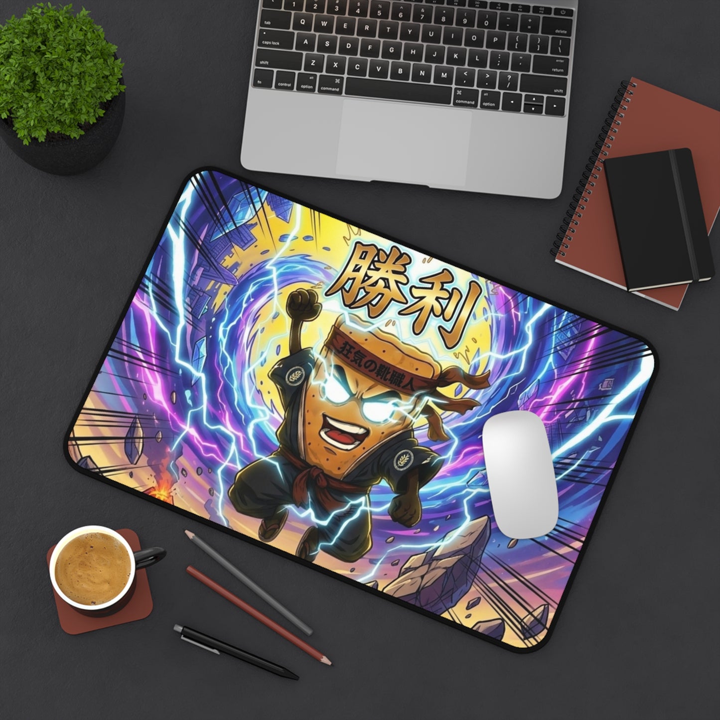 Victory Ninja Desk Mat Mad Cobbler — Anime Lightning Gamer Mousepad