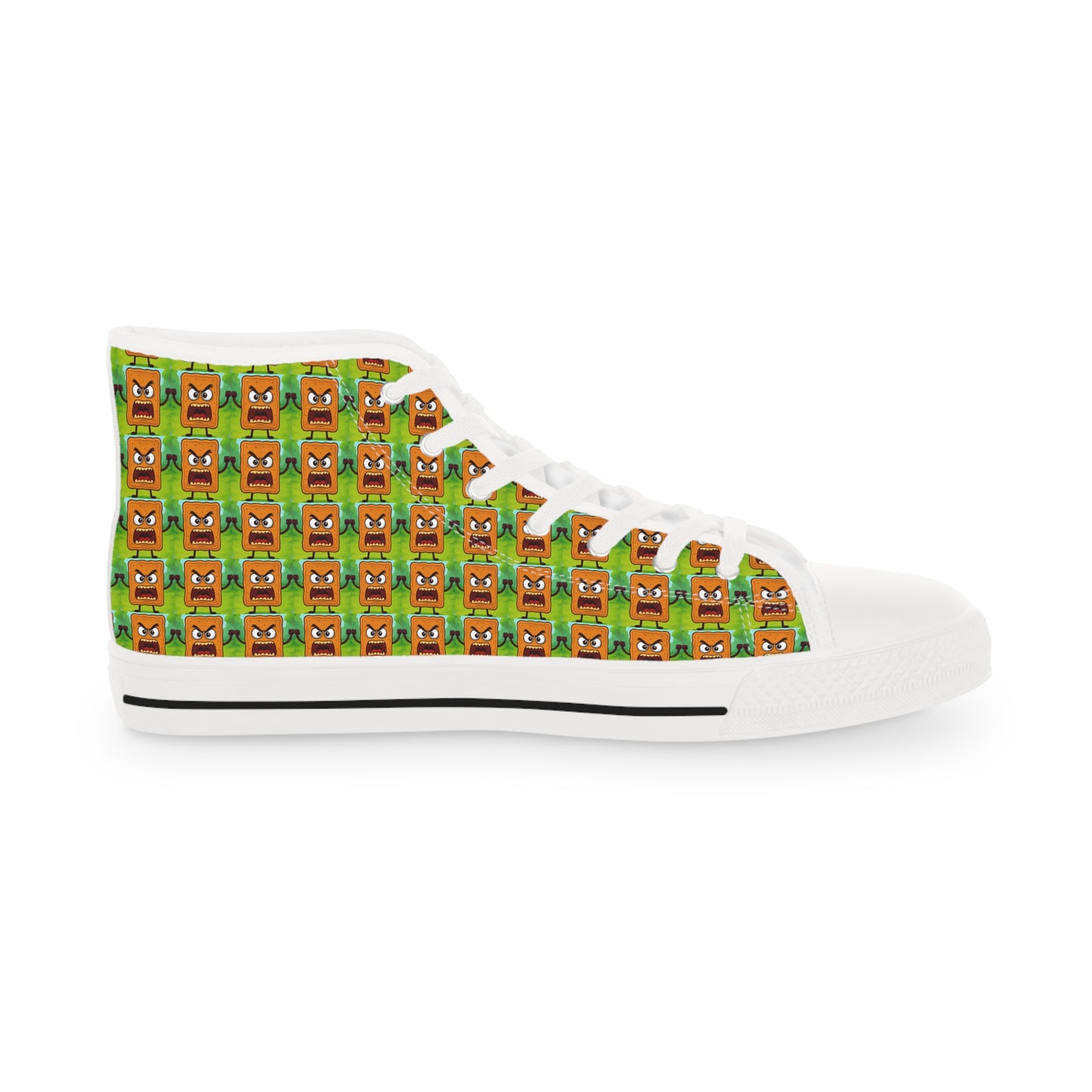 High Top Sneakers — Mad Cobbler Patterned Cartoon Fox Print