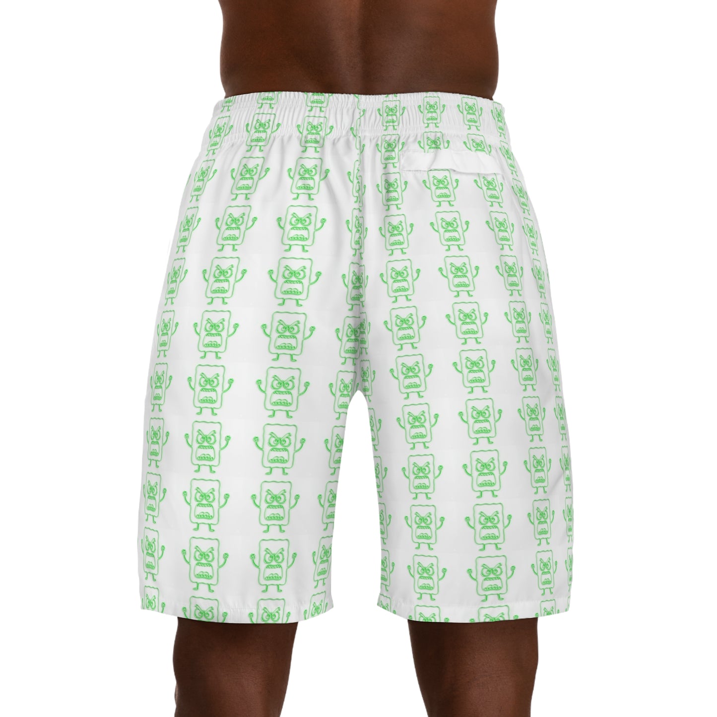 Men's Jogger Shorts — GreenMad Cobbler All-Over Print