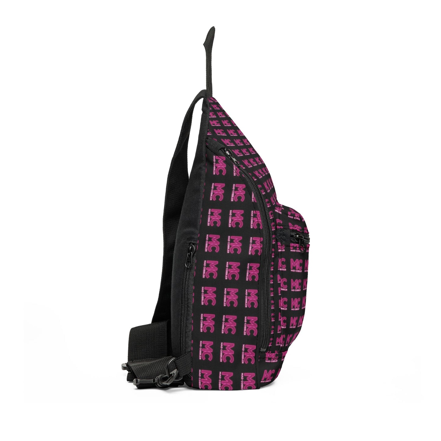 Sling Bag — Pink MC Logo Pattern Crossbody Bag