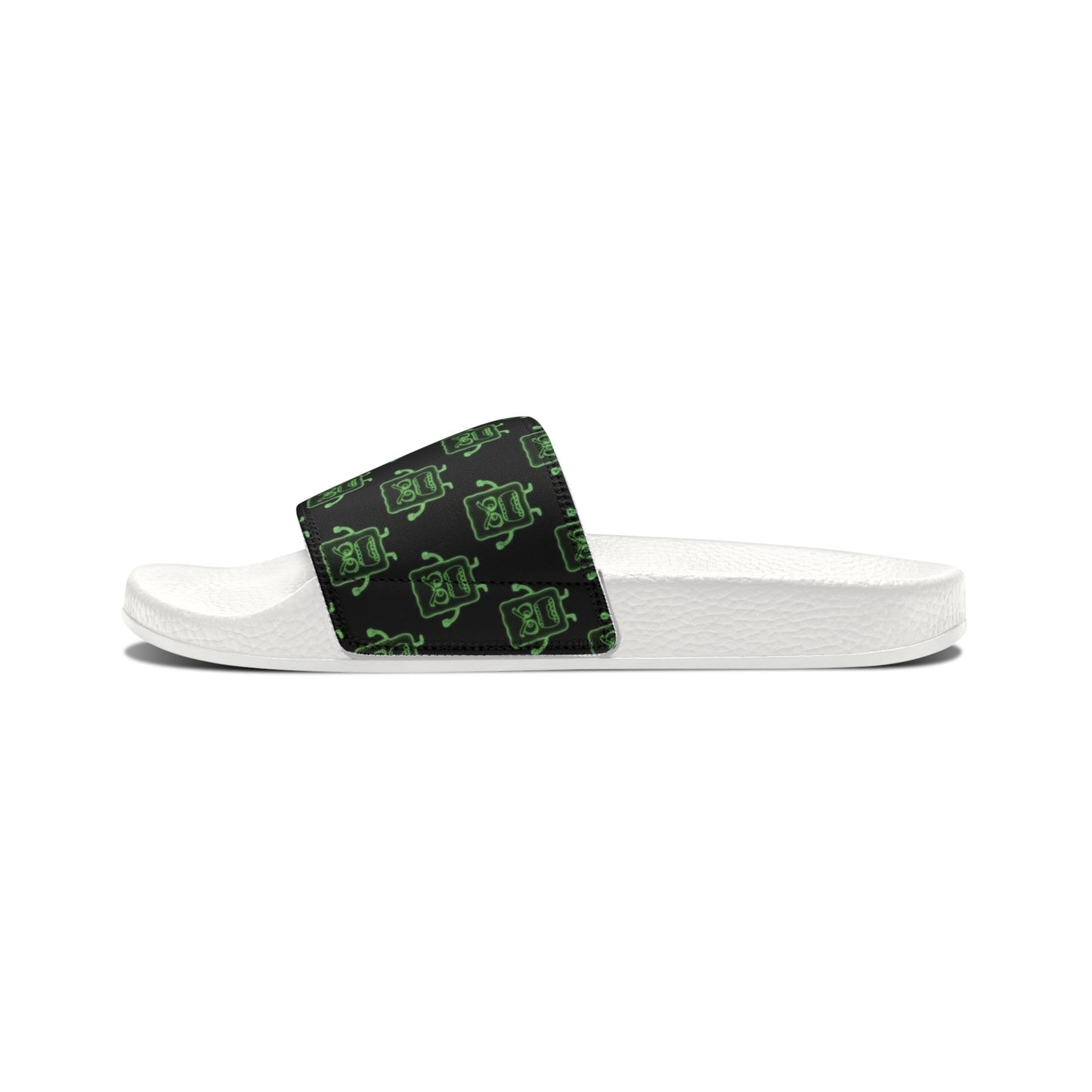 Mad Cobbler Pattern Slide Sandals — Removable Strap Pool & Casual Slides