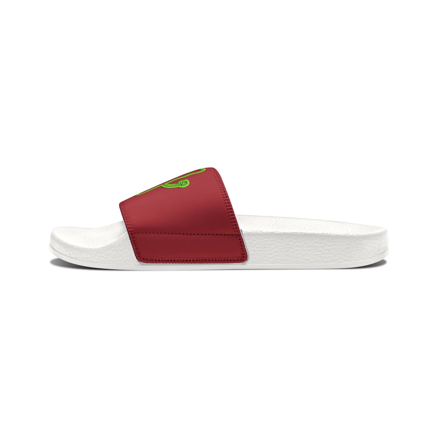 Men's Slide Sandals with Green Mad Cobbler
