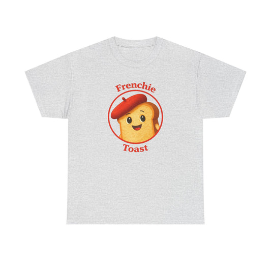 Women's Frenchie Toast T-Shirt — 100% Heavyweight Cotton Graphic Tee with Beret