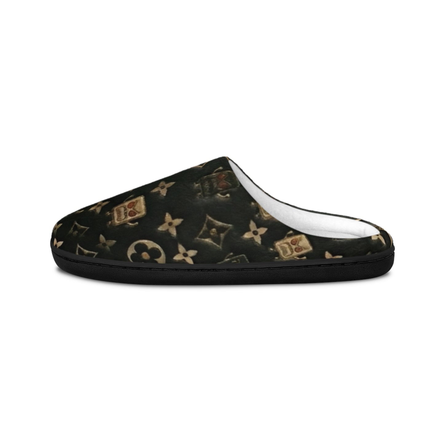 Luxury Monogram Indoor Slippers- Cozy Designer-Style House Shoes