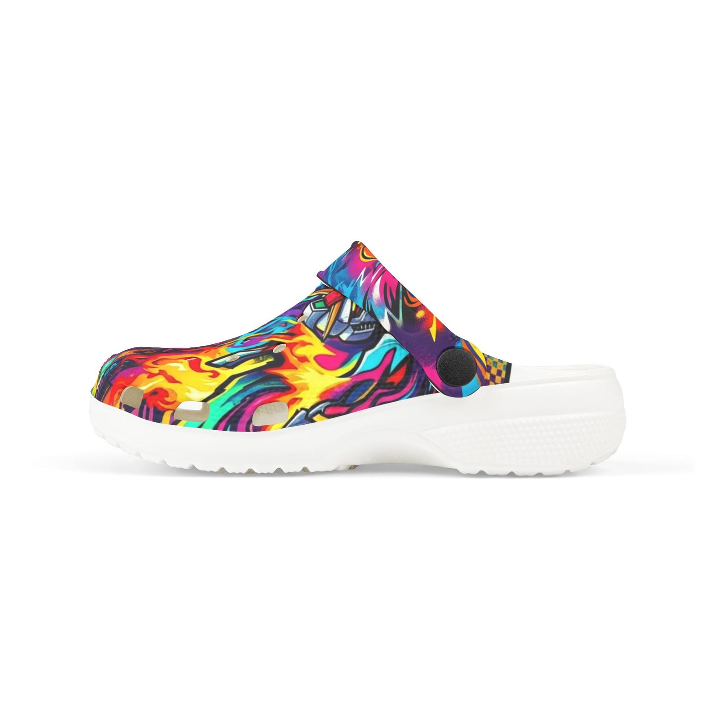 Kids Graffiti Splash Foam Clogs — Colorful Comfortable Slip-On Shoes