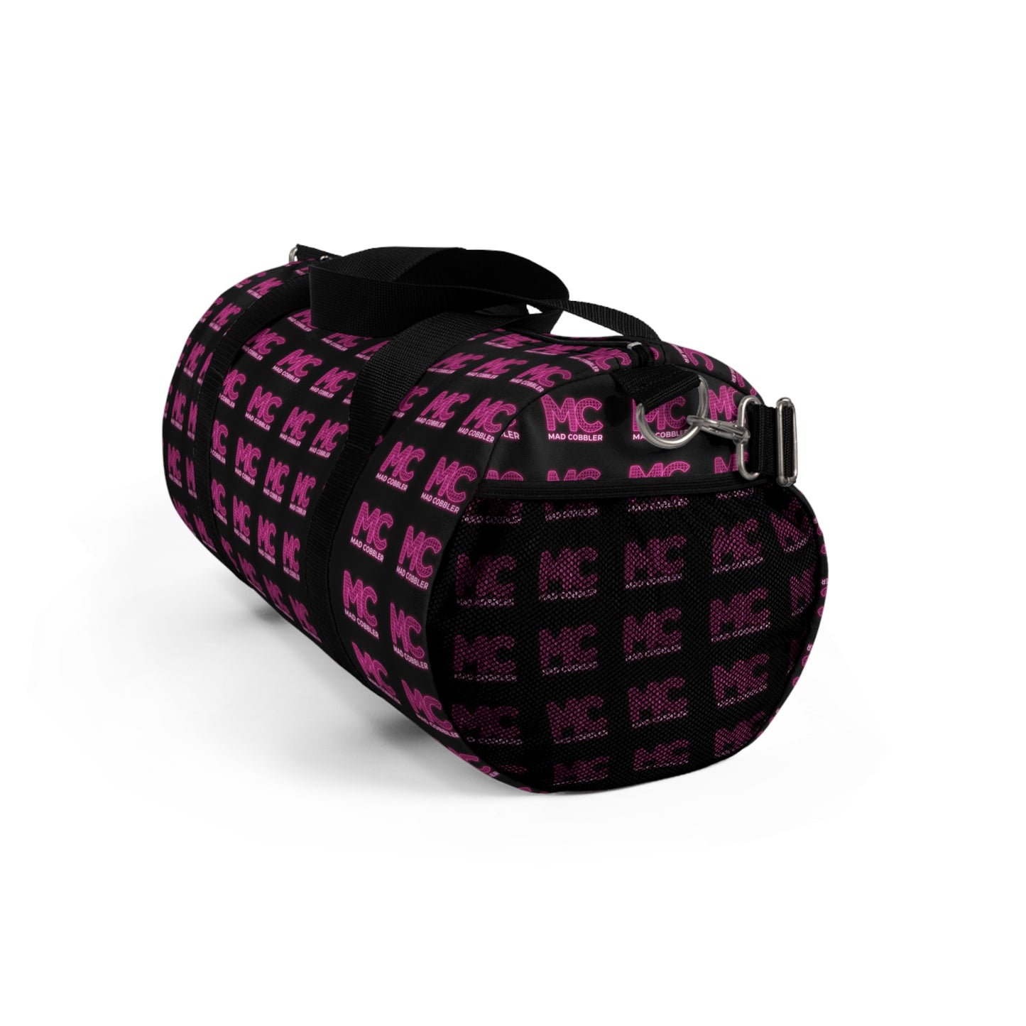 Mad Cobbler Pink & Black Pattern Duffel Bag