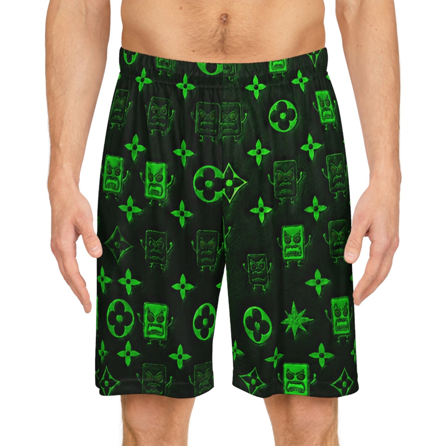 Basketball Shorts — All-Over Print Athletic Shorts