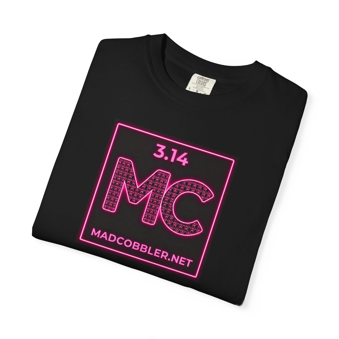 Womens MadCobbler 3.14 MC Logo T-Shirt — Neon Pink Graphic Tee