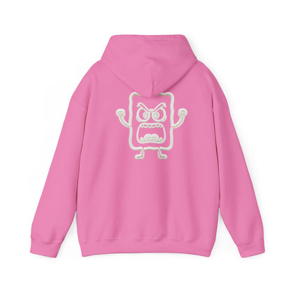 Hoodie — 'MC Mad Cobbler' Graphic Logo Hoodie with Angry Cartoon Back Print