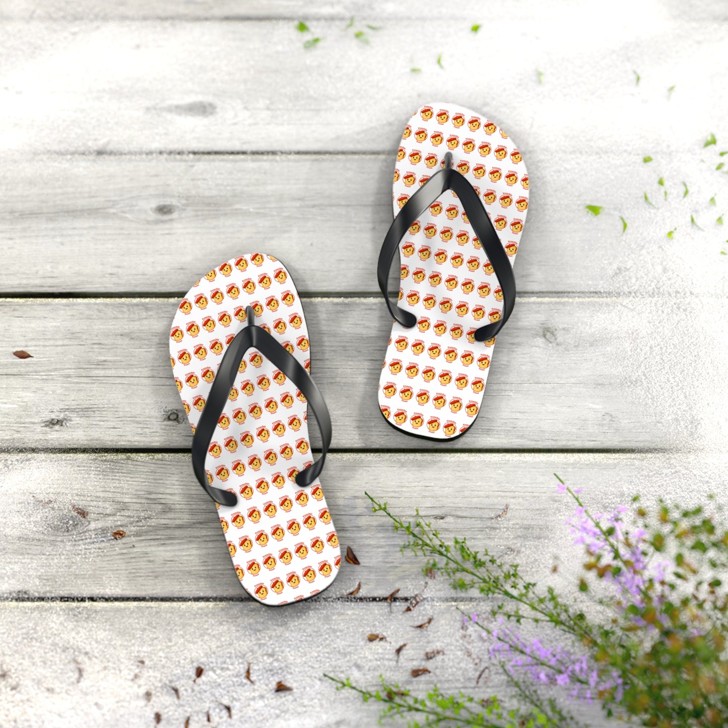 Frenchie Toast Flip Flops – Cute Fruit Summer Sandals