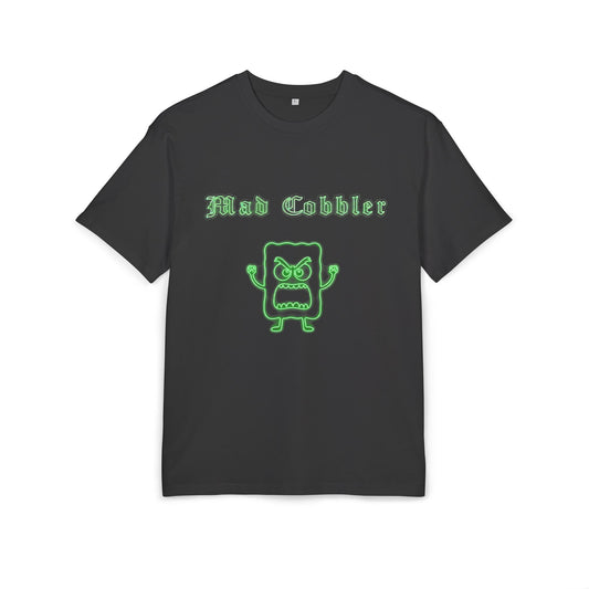 Mad Cobbler Graphic Tee — Neon Green Angry Toast Oversized Shirt
