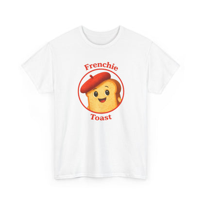 Women's Frenchie Toast T-Shirt — 100% Heavyweight Cotton Graphic Tee with Beret