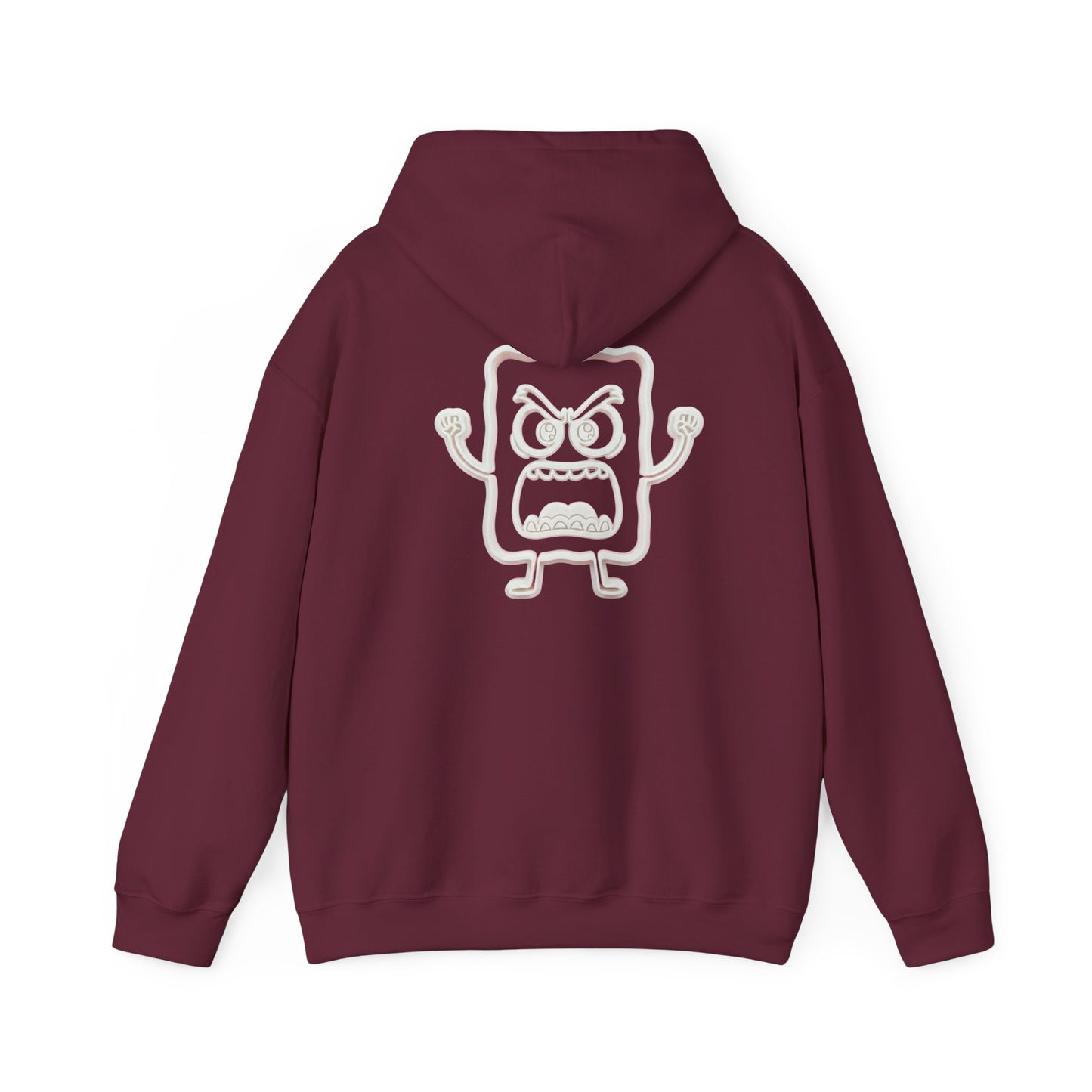 Hoodie — 'MC Mad Cobbler' Graphic Logo Hoodie with Angry Cartoon Back Print