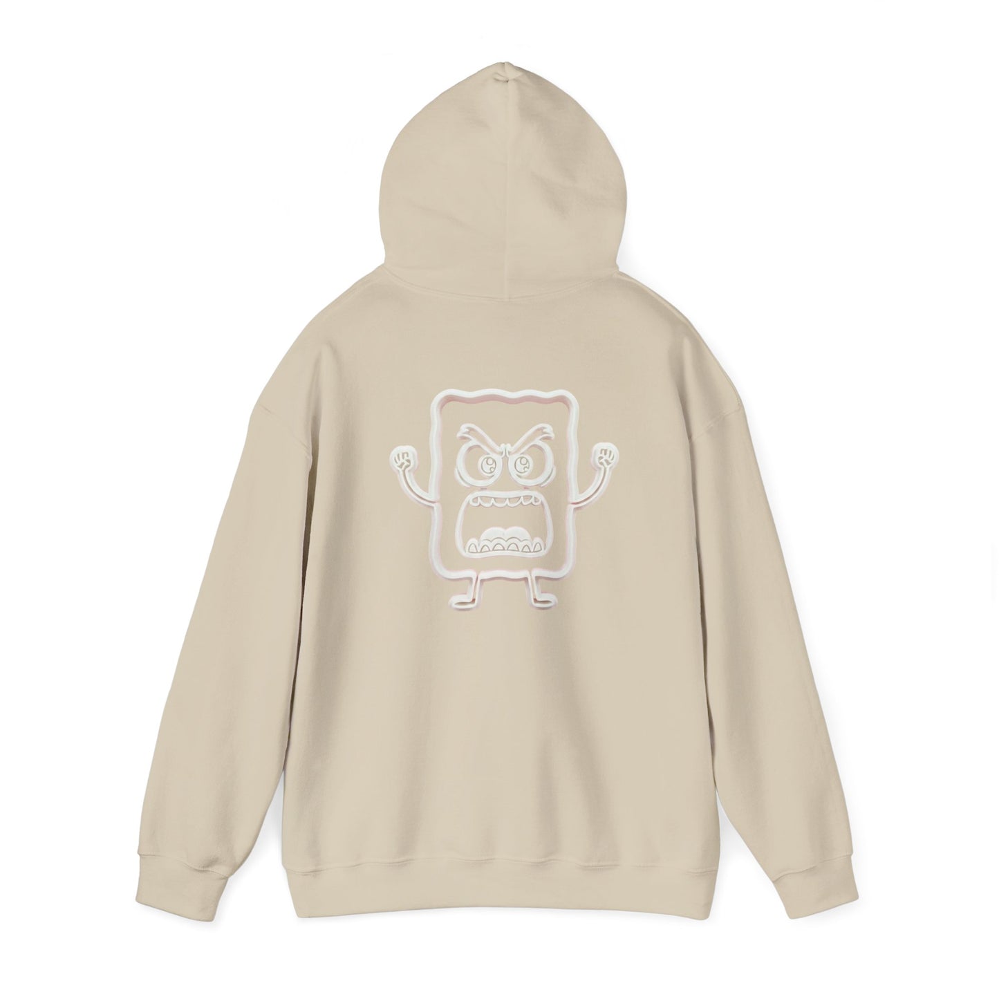 Hoodie — 'MC Mad Cobbler' Graphic Logo Hoodie with Angry Cartoon Back Print