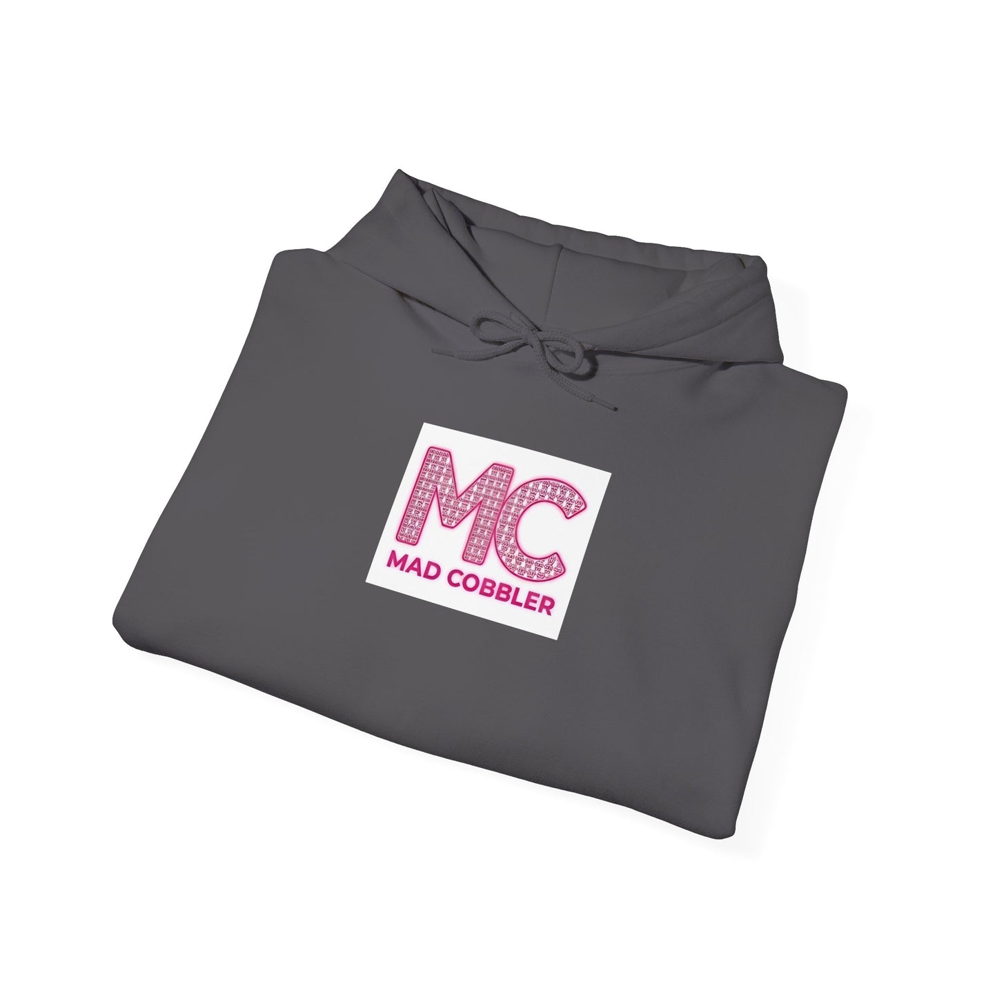 Hoodie — 'MC Mad Cobbler' Graphic Logo Hoodie with Angry Cartoon Back Print