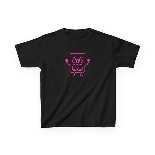 Kids T-Shirt — Neon Pink Mad Cobbler Graphic