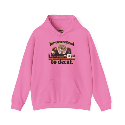 Hoodie – “You’ve Been Sentenced to Decaf” Funny Judge Ruby Sweatshirt