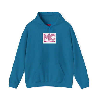 Hoodie — 'MC Mad Cobbler' Graphic Logo Hoodie with Angry Cartoon Back Print