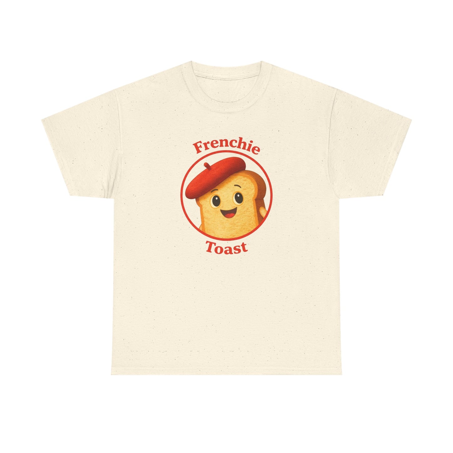 Women's Frenchie Toast T-Shirt — 100% Heavyweight Cotton Graphic Tee with Beret