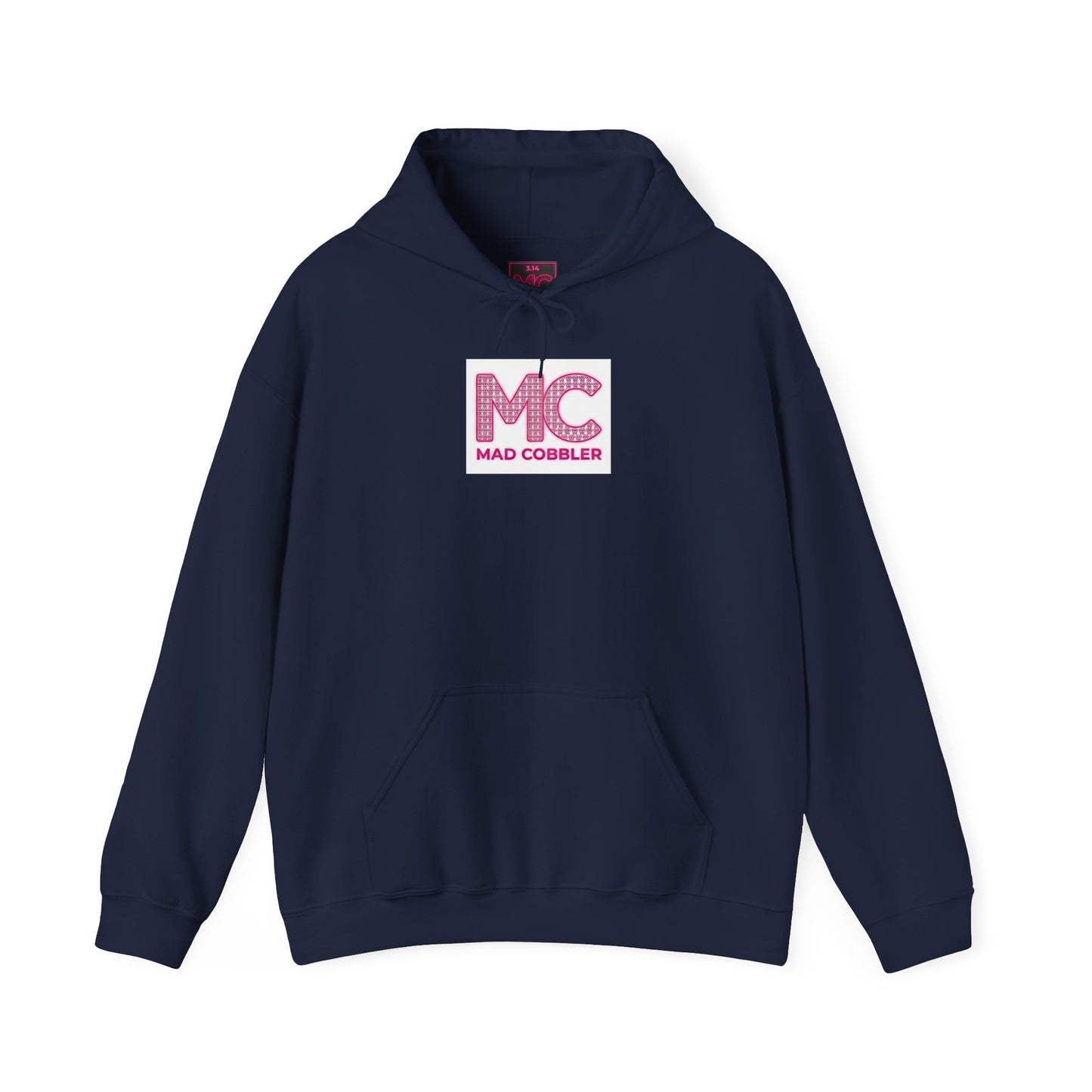 Hoodie — 'MC Mad Cobbler' Graphic Logo Hoodie with Angry Cartoon Back Print
