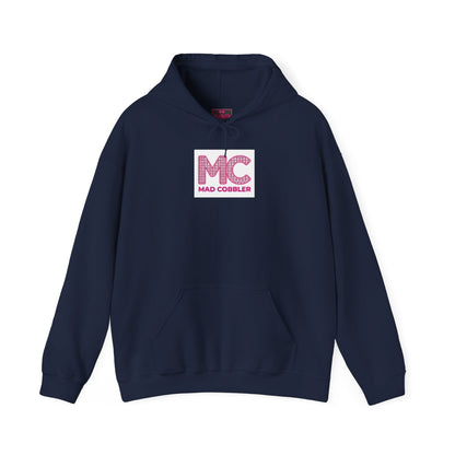 Hoodie — 'MC Mad Cobbler' Graphic Logo Hoodie with Angry Cartoon Back Print
