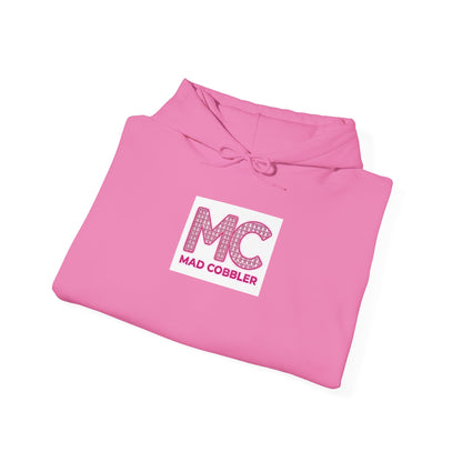 Hoodie — 'MC Mad Cobbler' Graphic Logo Hoodie with Angry Cartoon Back Print