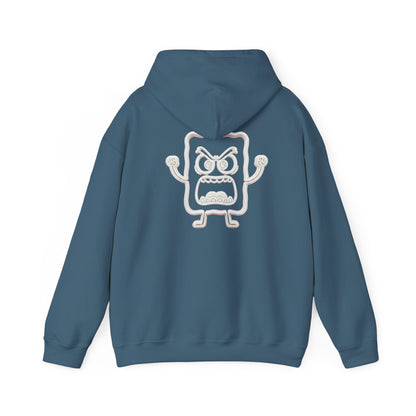 Hoodie — 'MC Mad Cobbler' Graphic Logo Hoodie with Angry Cartoon Back Print