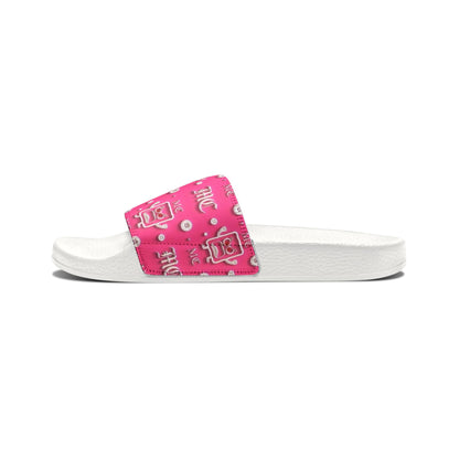 Cute Pink MC Slide Sandals — Women's Removable-Strap Slides