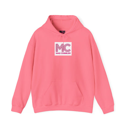 Hoodie — 'MC Mad Cobbler' Graphic Logo Hoodie with Angry Cartoon Back Print