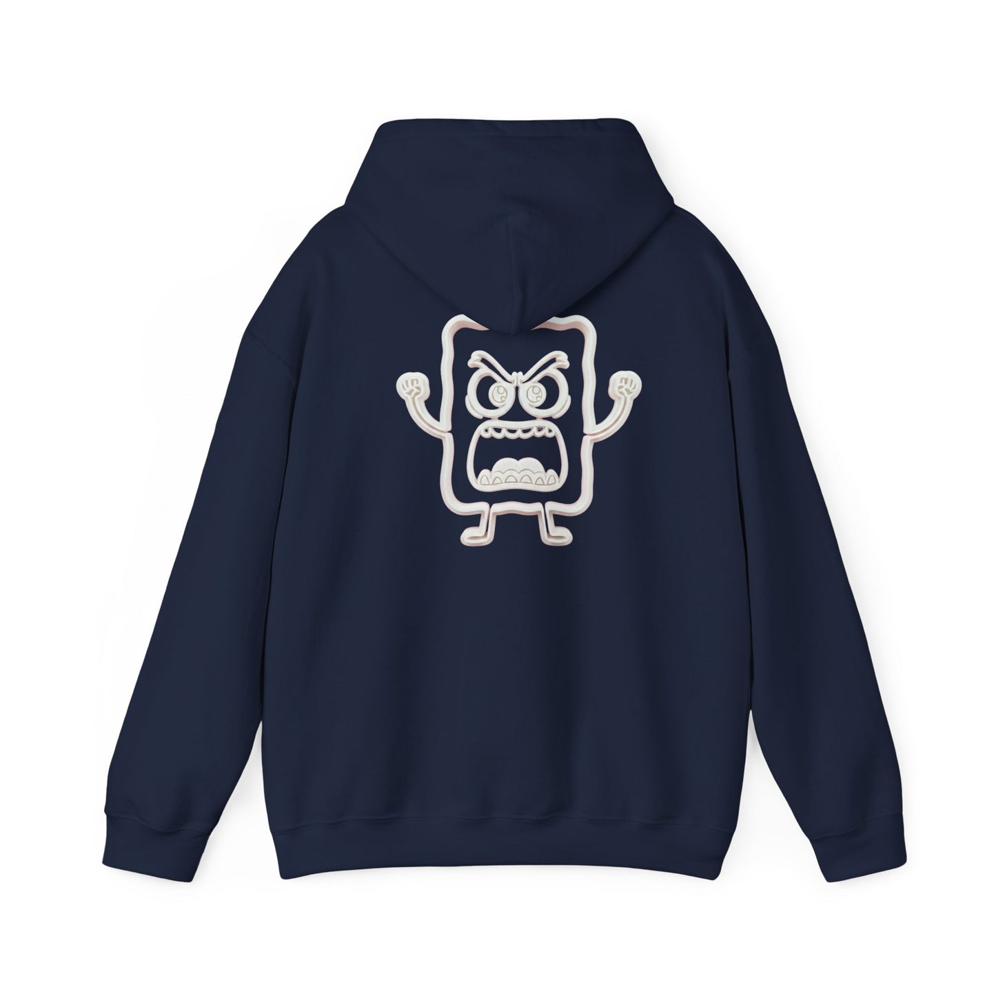 Hoodie — 'MC Mad Cobbler' Graphic Logo Hoodie with Angry Cartoon Back Print