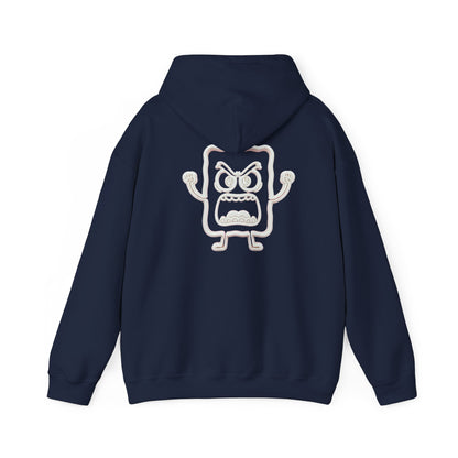 Hoodie — 'MC Mad Cobbler' Graphic Logo Hoodie with Angry Cartoon Back Print