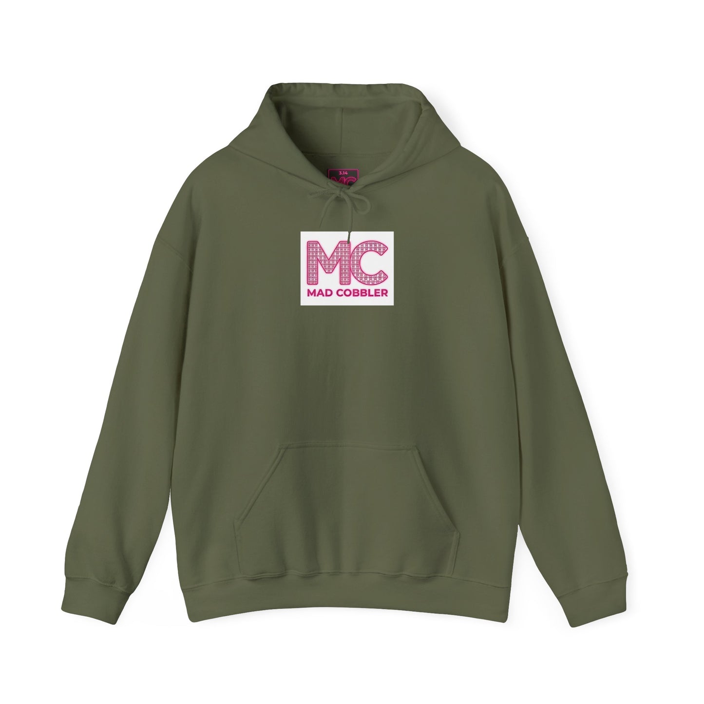 Hoodie — 'MC Mad Cobbler' Graphic Logo Hoodie with Angry Cartoon Back Print