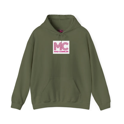 Hoodie — 'MC Mad Cobbler' Graphic Logo Hoodie with Angry Cartoon Back Print