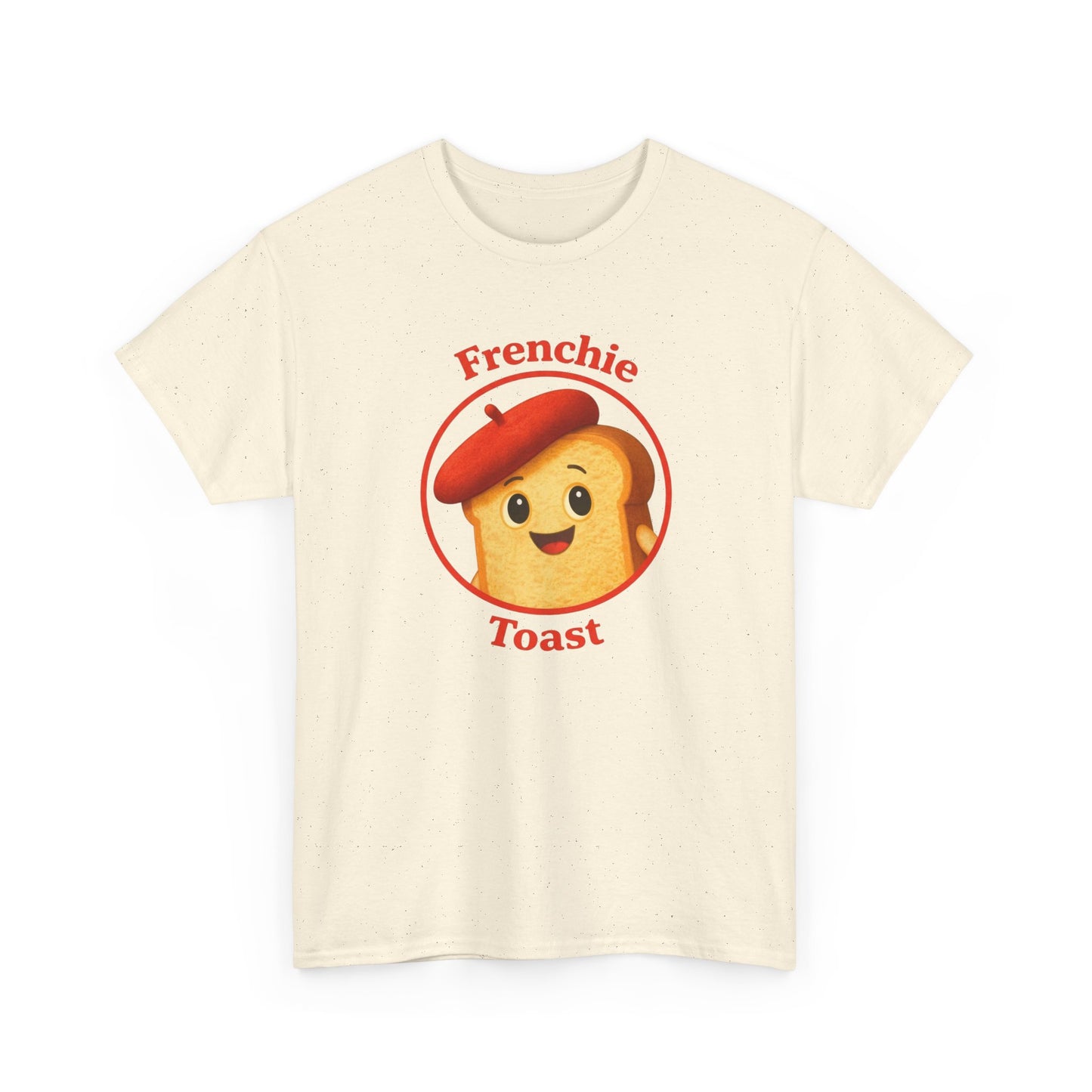 Women's Frenchie Toast T-Shirt — 100% Heavyweight Cotton Graphic Tee with Beret