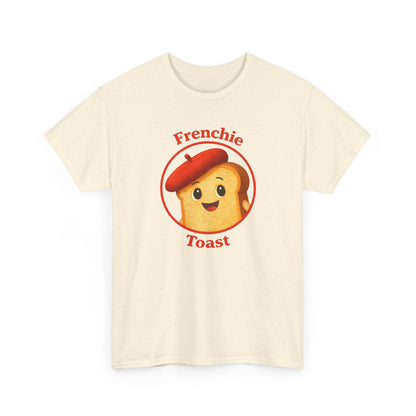 Women's Frenchie Toast T-Shirt — 100% Heavyweight Cotton Graphic Tee with Beret
