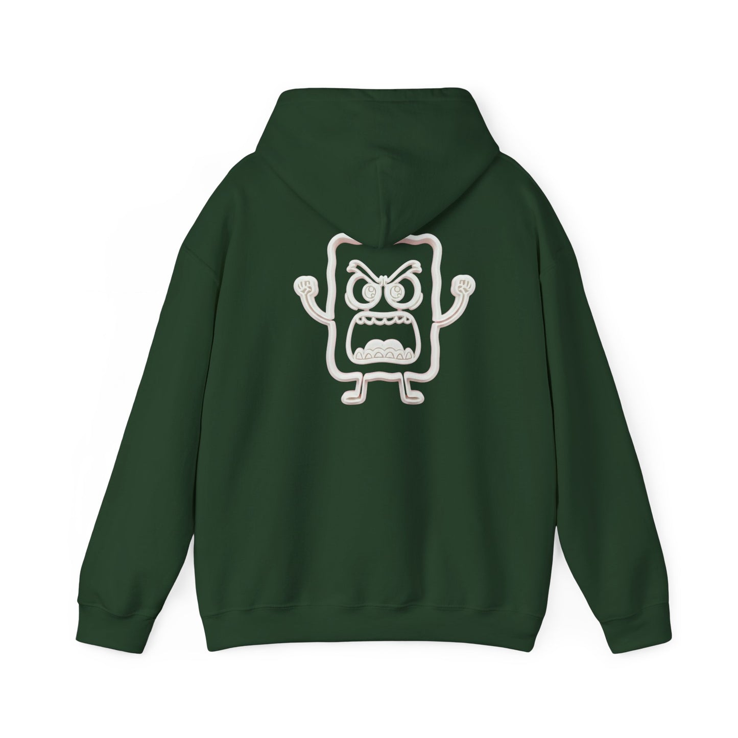 Hoodie — 'MC Mad Cobbler' Graphic Logo Hoodie with Angry Cartoon Back Print