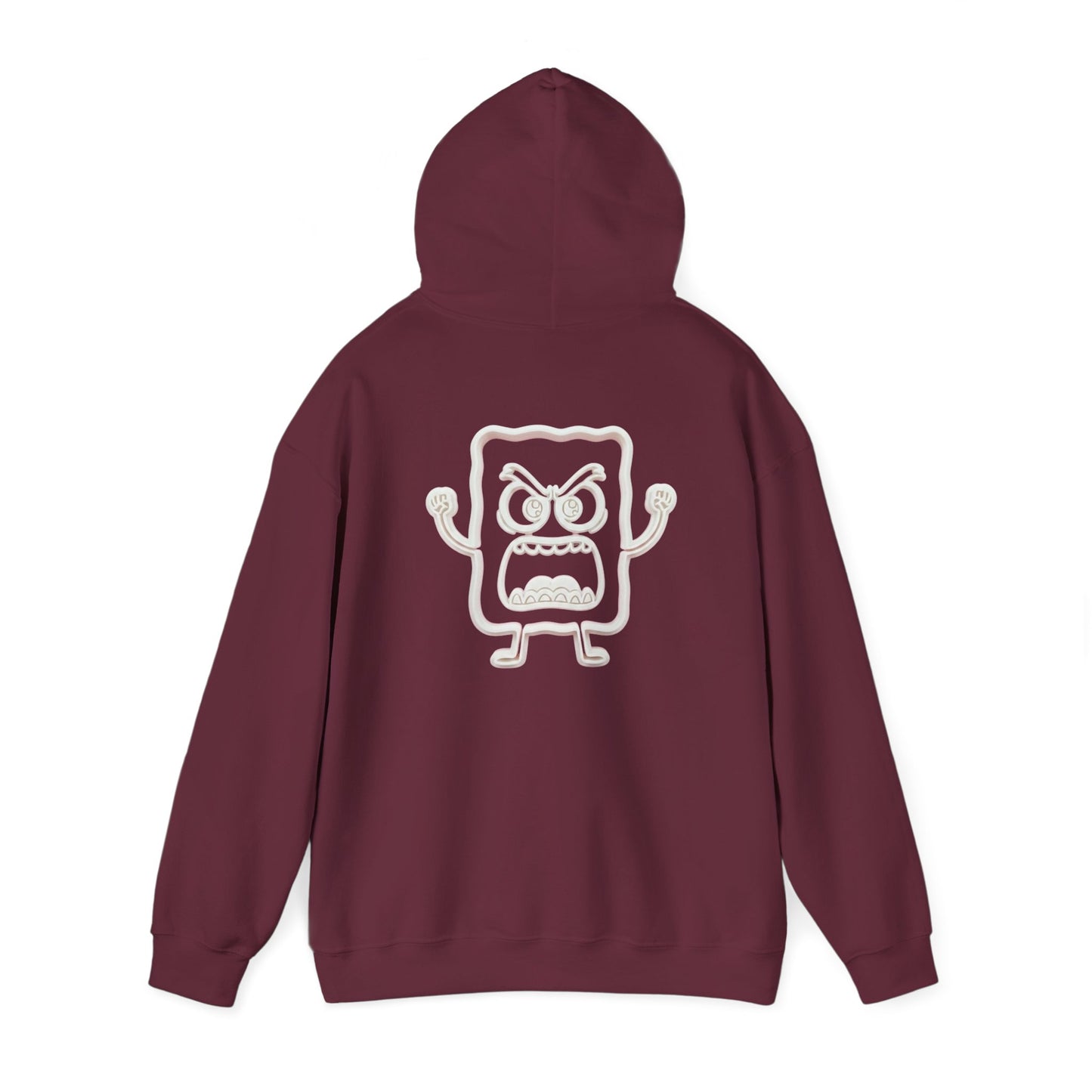 Hoodie — 'MC Mad Cobbler' Graphic Logo Hoodie with Angry Cartoon Back Print