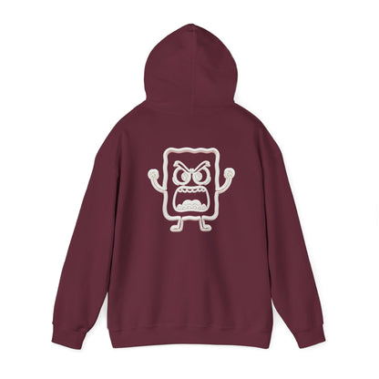 Hoodie — 'MC Mad Cobbler' Graphic Logo Hoodie with Angry Cartoon Back Print