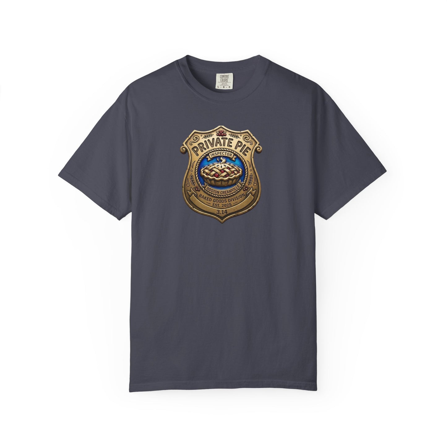 Privat Pie Badge Garment-Dyed T-shirt