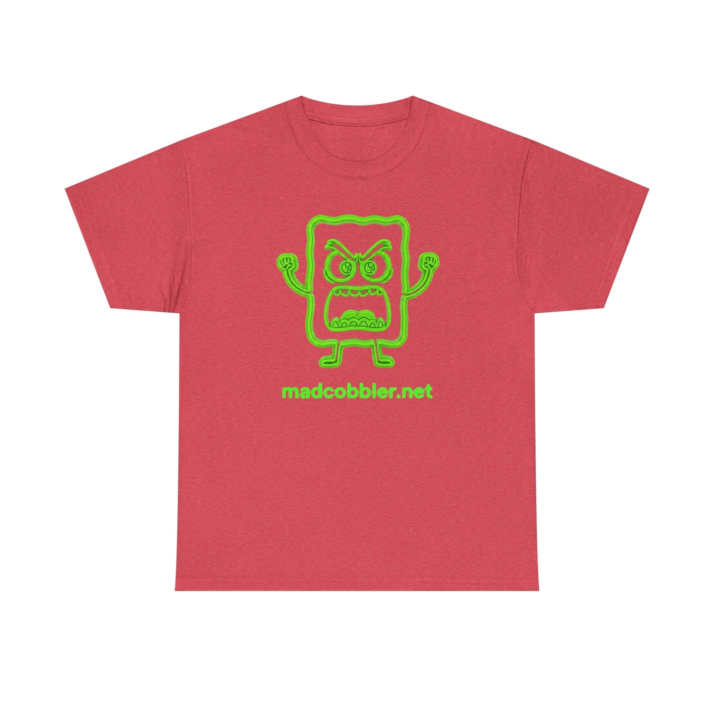 Mad Cobbler Graphic T‑Shirt — Neon Green MadCobbler.net Logo Tee