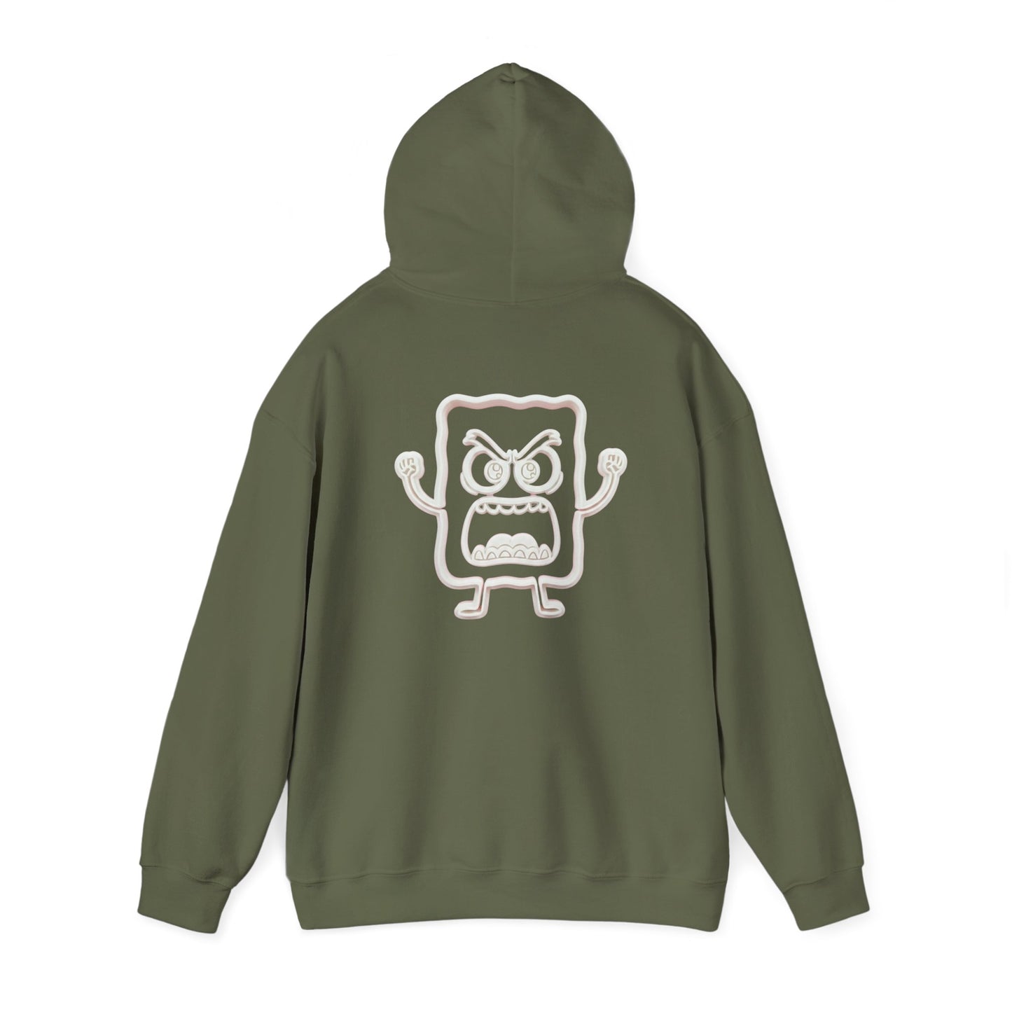 Hoodie — 'MC Mad Cobbler' Graphic Logo Hoodie with Angry Cartoon Back Print