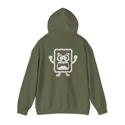 Hoodie — 'MC Mad Cobbler' Graphic Logo Hoodie with Angry Cartoon Back Print