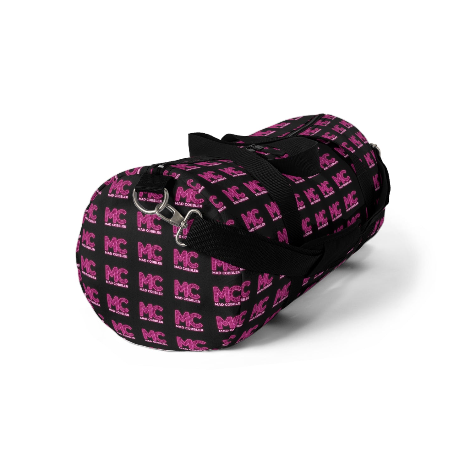 Mad Cobbler Pink & Black Pattern Duffel Bag