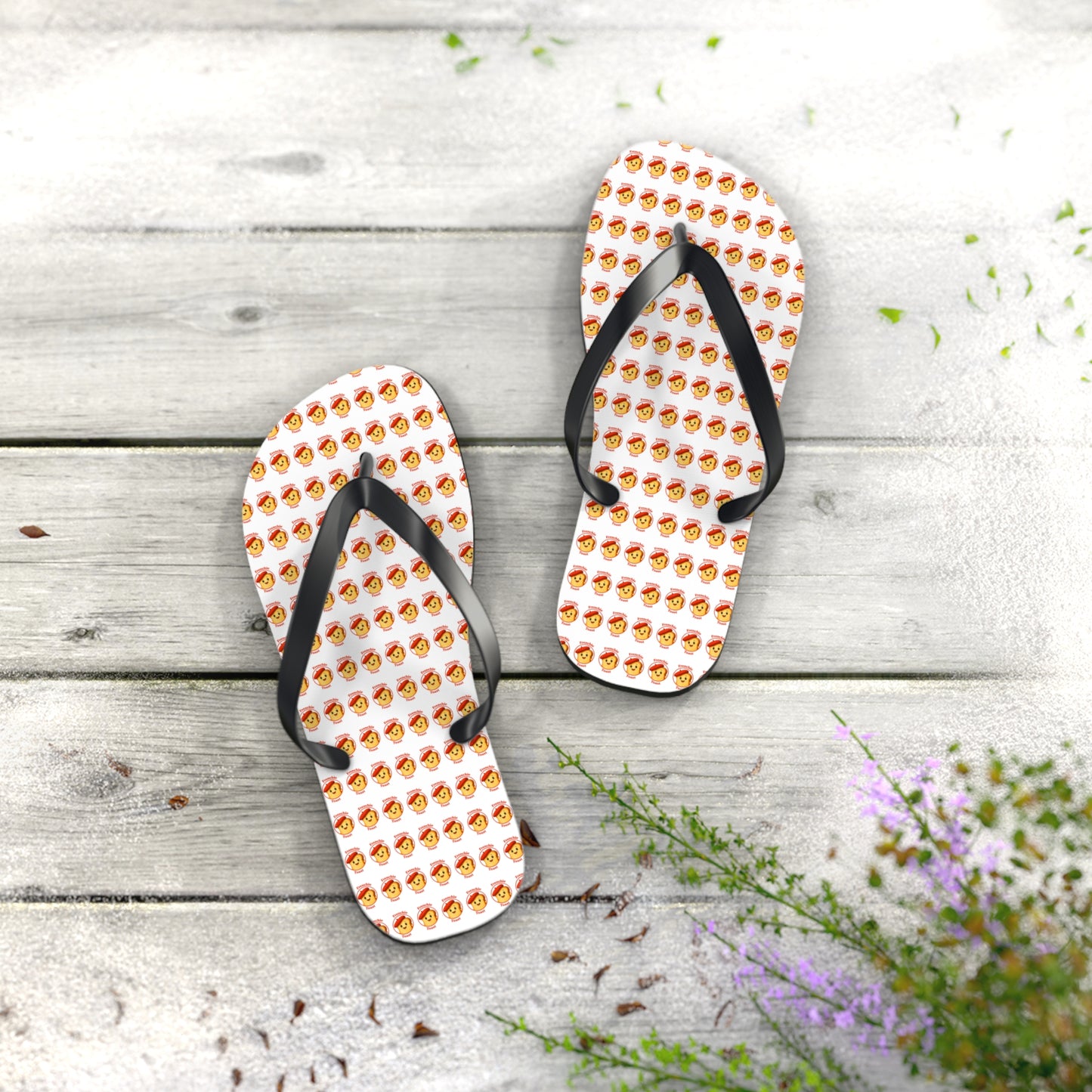 Frenchie Toast Flip Flops – Cute Fruit Summer Sandals