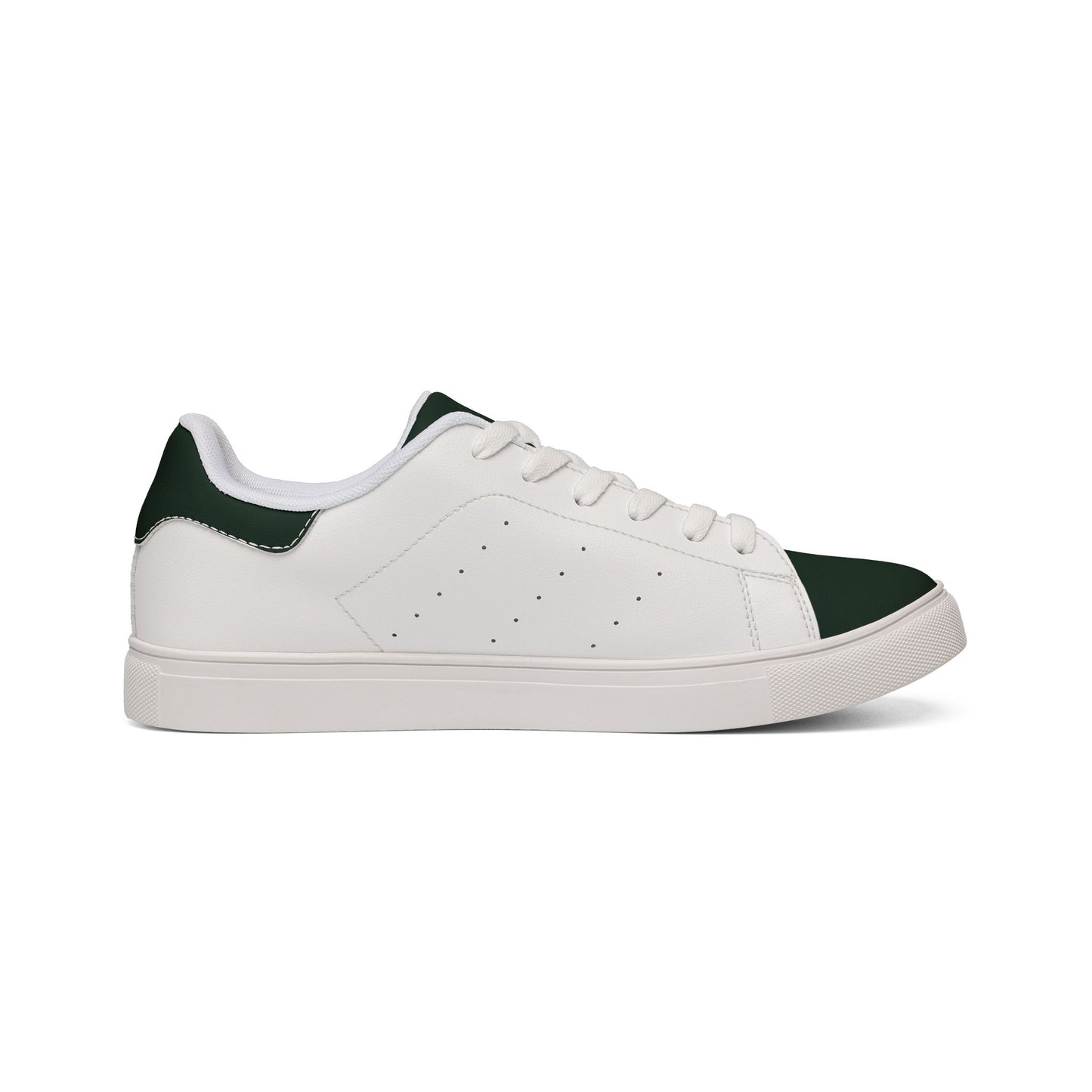Leather Low-Top Sneakers — Classic White Men’s Casual Trainers