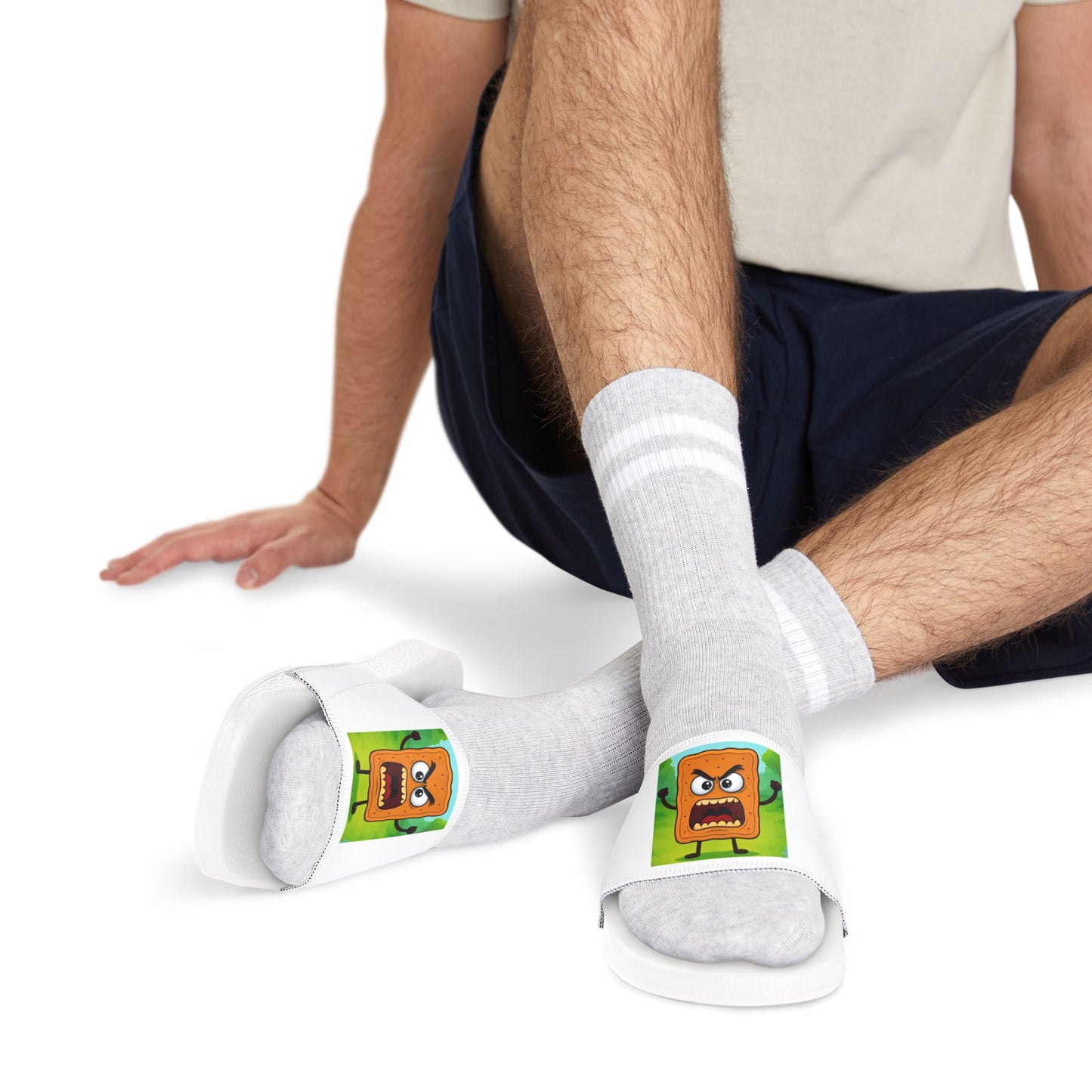 Slide Sandals — Mad Cobbler Cartoon & Book Icon