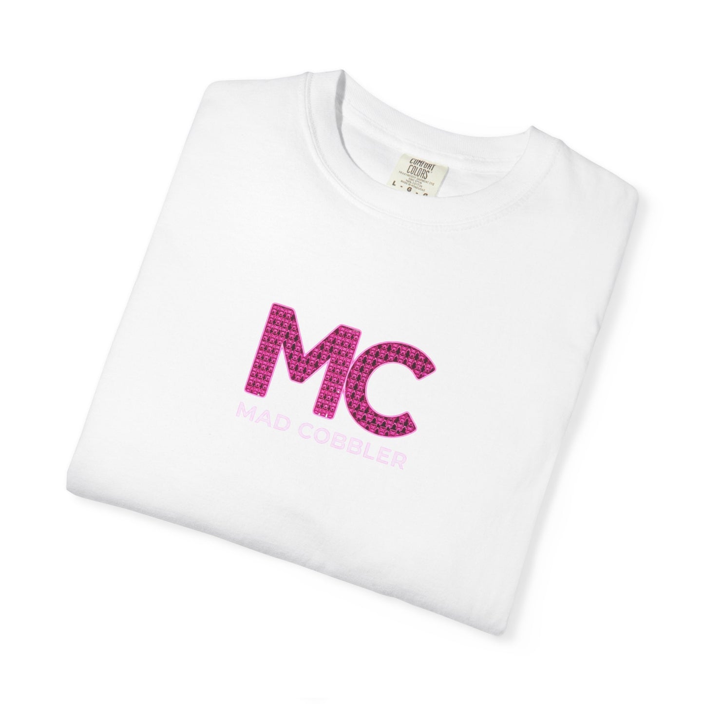Mad Cobbler T-Shirt — Minimal Pink Monogram Tee