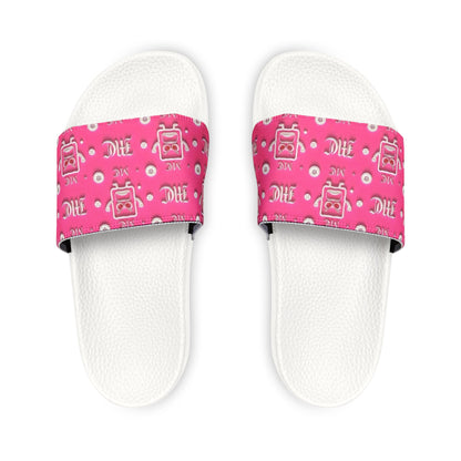 Cute Pink MC Slide Sandals — Women's Removable-Strap Slides
