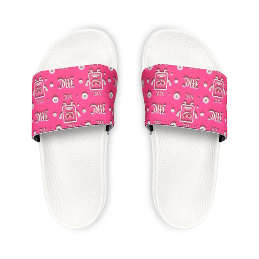 Cute Pink MC Slide Sandals — Women's Removable-Strap Slides